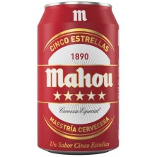 Mahou Cerveza 5 Estrellas 5,5º Lata De 330 ml Pack 24 und