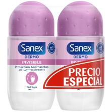 Sanex Desodorante Roll On Invisible 2 x 50 ml
