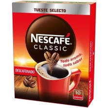 Nescafé Classic Descafeinado Soluble 10 Sobres
