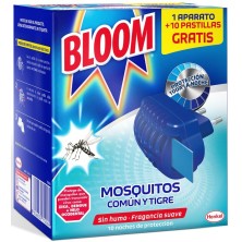Bloom Eléctrico Antimosquitos Aparato + 10 Pastillas