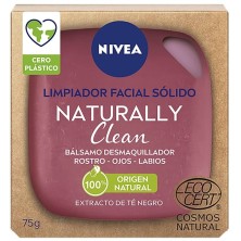 Nivea Limpiador Facial Sólido Naturally Clean Desmaquillante 75 gr
