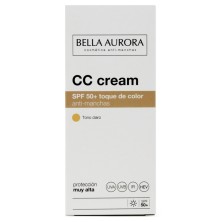 Bella Aurora Crema Solar Facial CC Cream FPS-50 + Color Claro 50 ml