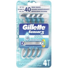 Gillette Maquinilla Desechable Sensor-3 Cool 4 Unidades