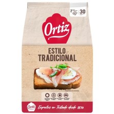 Ortiz Pan a La Brasa Tradicional 30 Rebanadas 324 gr
