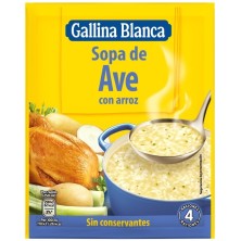 Gallina Blanca Sopa De Ave Con Arroz 1 Sobre 80 gr