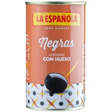 La Española Aceitunas Negras con Hueso 350 gr