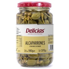 Delicias Alcaparrón Extra Fino Peso Neto 370 gr Peso Escurrido 180 gr