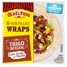 Old El Paso Tortillas De Trigo Integral Wraps 350 gr