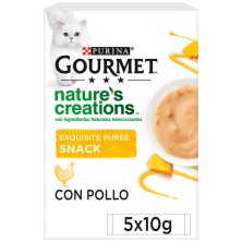 Gourmet Alimento Húmedo Para Gatos Nature Pure Pollo 5 Unidades X 10 gr