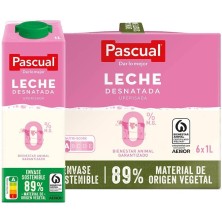Pascual Leche Desnatada Pack 6 x 1 l
