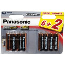 Panasonic Pila LR6 Ever Power Blister 6+2 Unidades