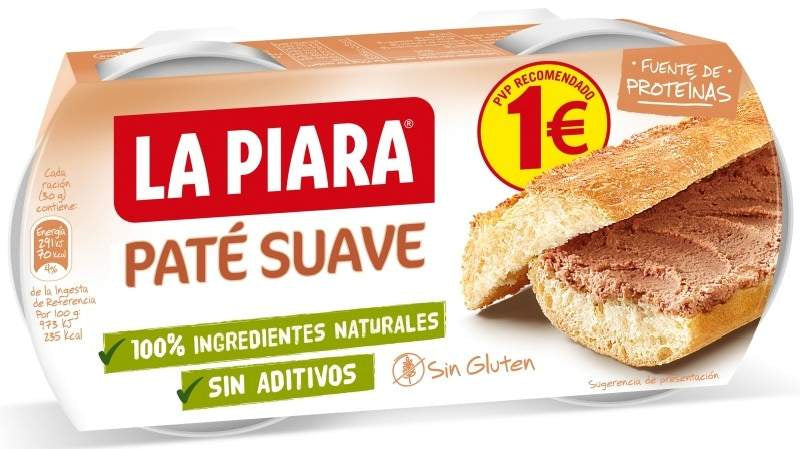 PATE PIARA SUAVE 150G P2 S.NATURAL