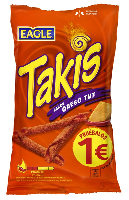 ROLLITOS MAIZ TAKIS QUESO TNT 90G