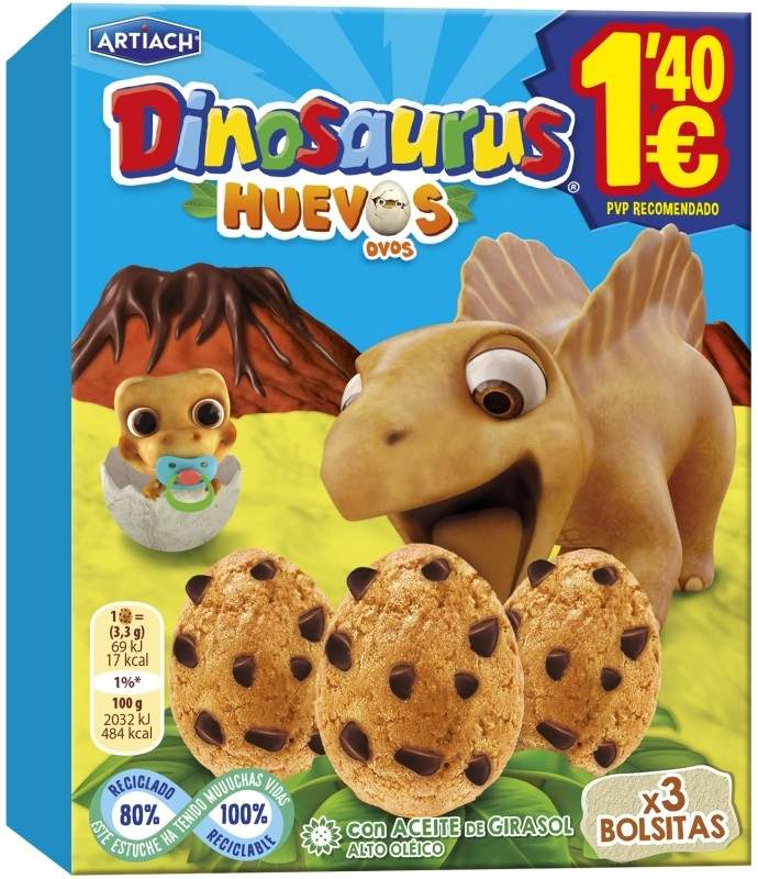 GALLET DINOSA HUEVO 105G PVP 1,40¤