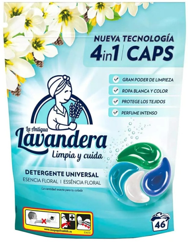 LAVANDERA 4EN1 CAPS 46U E.FLORAL
