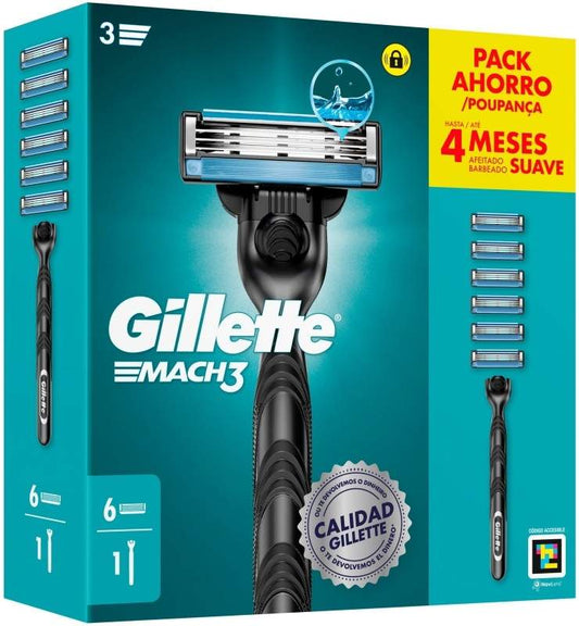 MAQ GILLETTE MACH-3 1UP+5CARG