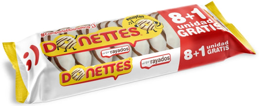 DONETTES RAYADOS 8+1U