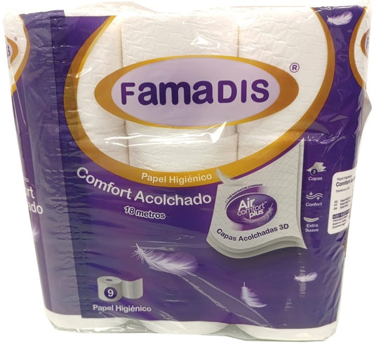PAPEL FAMADIS ACOLCH 3C 18MT 9 ROL