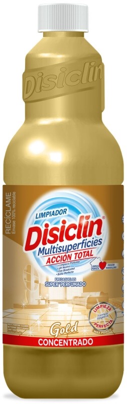 Disiclín Limpiador Multisuperficies Acción Total Gold Concentrado 1L