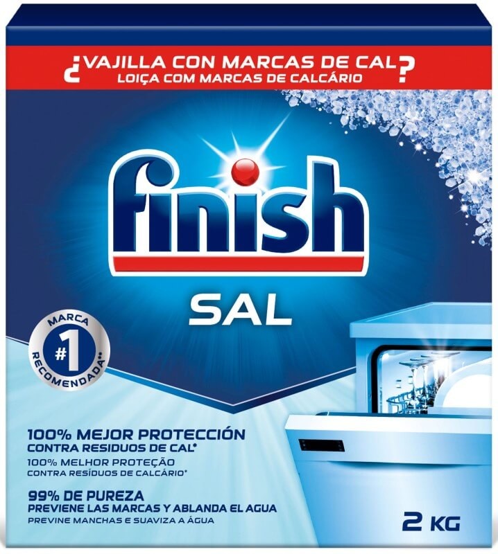 Finish Sal para Lavavajillas 2 Kg
