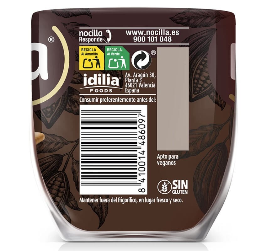 Nocilla Noir 180 g - El Sabor Intenso del Cacao Sin Aceite de Palma