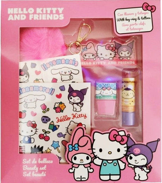 SET HELLO KITTY DE BELLEZA POMPOM