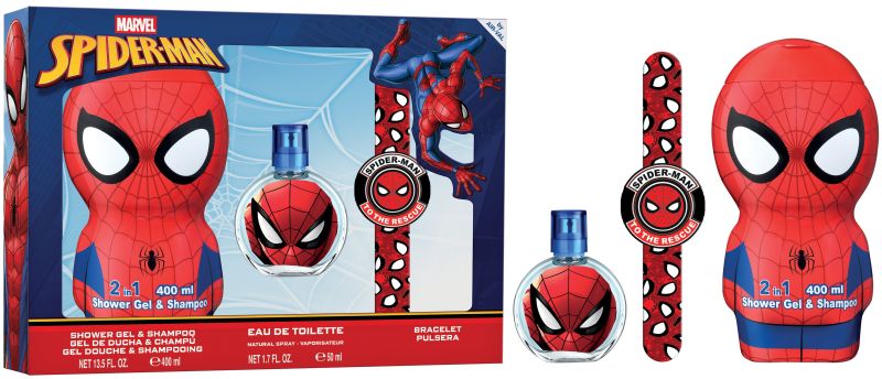 EST SPIDERMAN 50VP+PULSERA+GEL&CHP
