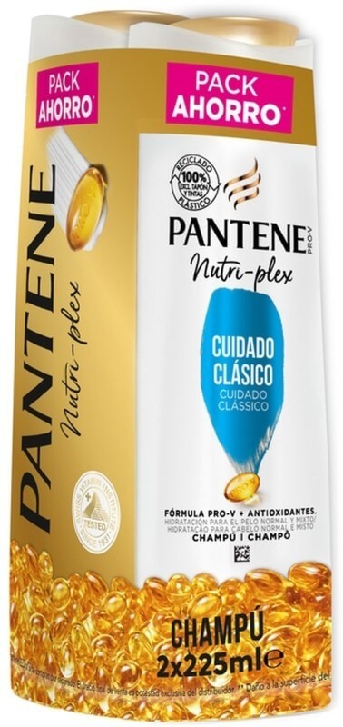 Pantene Champú Clásico 2 Unidades X 225 ml