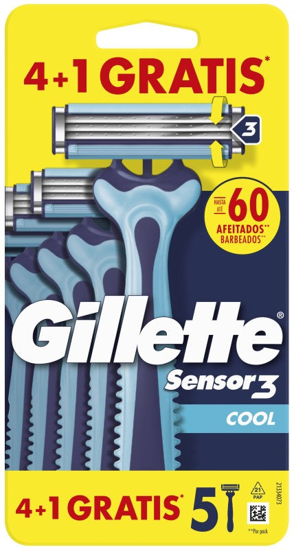 MAQ DES GILLETTE SENSOR-3 COOL 4+1U