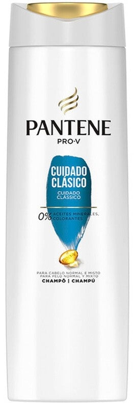 Pantene Pro-V Cuidado Clásico Champú 250 ml – Limpieza Suave y Fuerza desde la Raíz