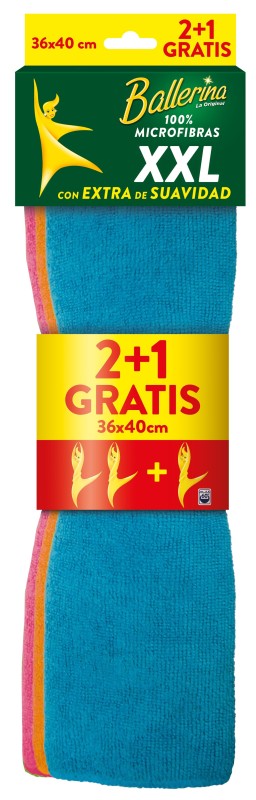 BAYETA BALLERINA MICRIFIBRA 2+1 XXL