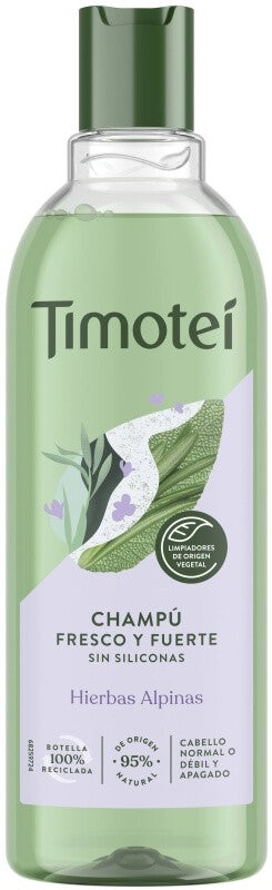 Timoteí Champú Fresco & Fuerte Hierbas Alpinas 400 ml