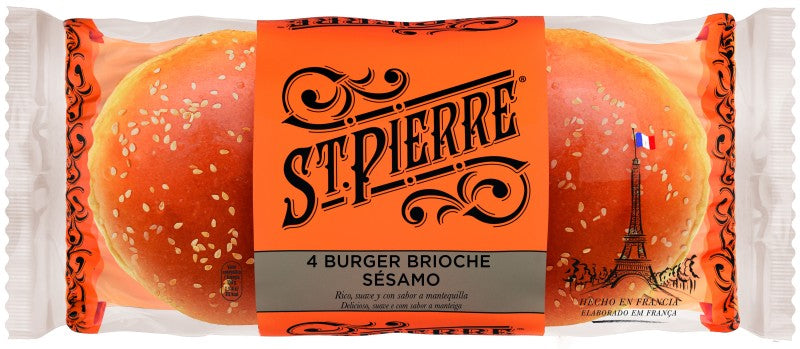 PAN BURGUER BRIO ST.PIER 250G SESAM