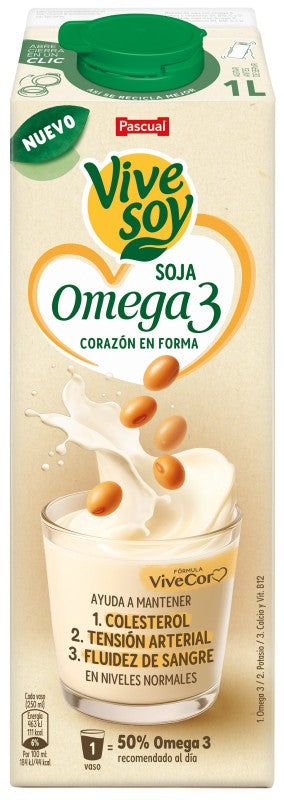 BEBIDA SOJA VIVE SOY 1L  OMEGA 3