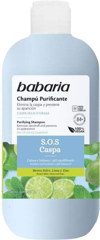 Babaria Champú Purificante S.O.S Caspa 500 ml