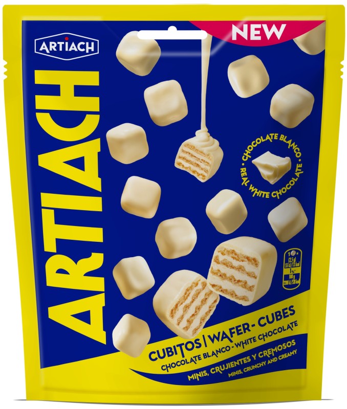 GALLET WAFER ARTIACH CUBOS BCO 110G