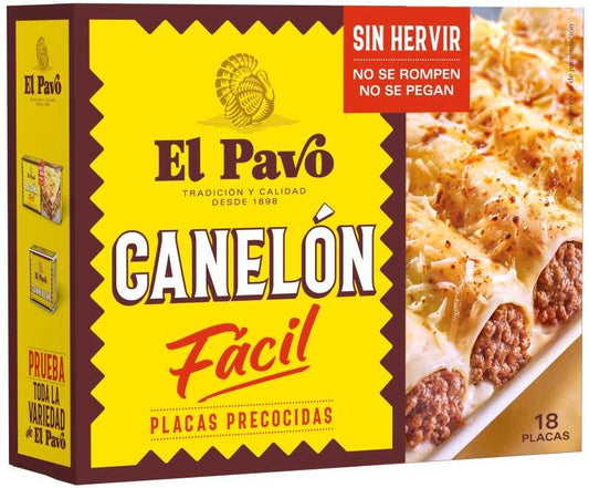 PLACAS CANELONES EL PAVO 130G PRECO
