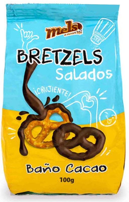 BRETZEL SAL MELS 100G CACAO
