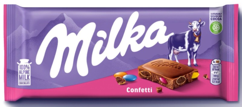 CH MILKA CONFETTI 90G
