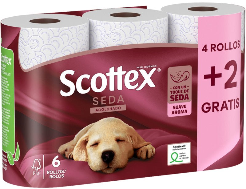 PAPEL SCOTTEX SEDA ACOLCH 4+2U ROL