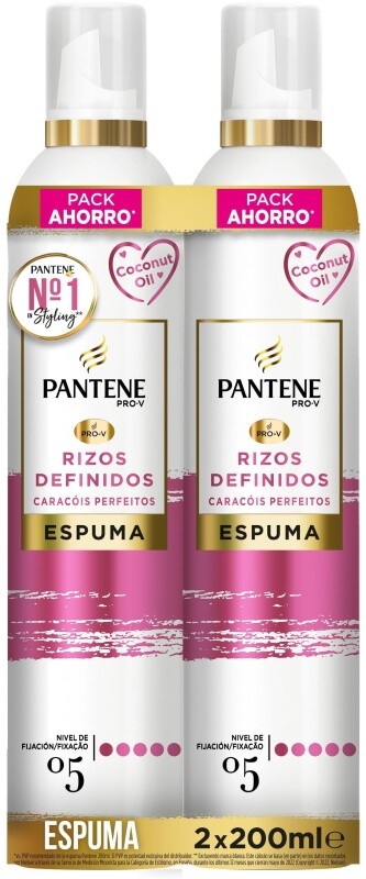 Pantene Espuma Rizos Definidos 250 ml + 250 ml