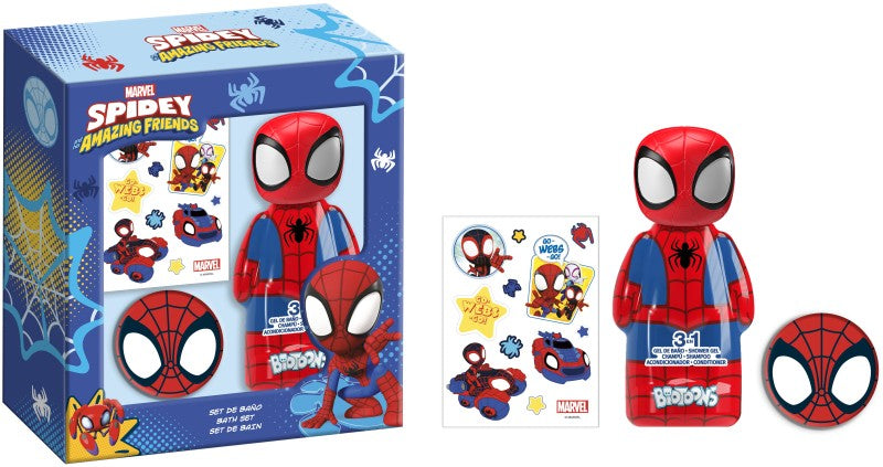 EST SPIDERMAN BAÑO 3 PZAS