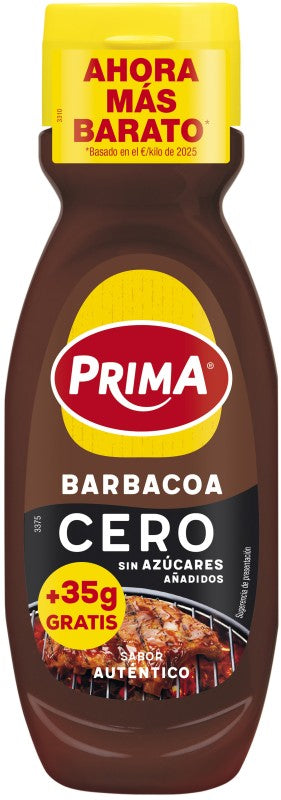 SALSA PRIMA 265+35G BARBACOA CERO