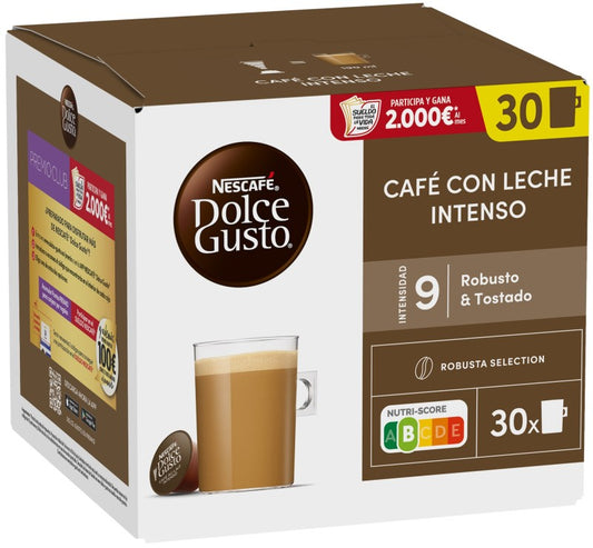 CAFE D.GUSTO C/LECHE INTENSO 30 CAP
