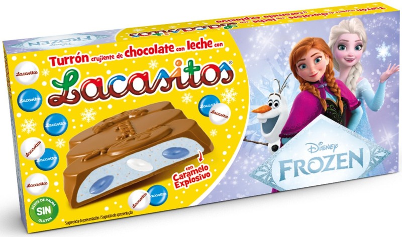 Turrón Lacasitos Frozen crujiente de chocolate con leche 215 g