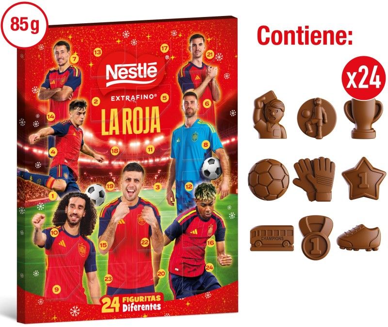 CALENDARIO ADVIENTO LA ROJA 85G