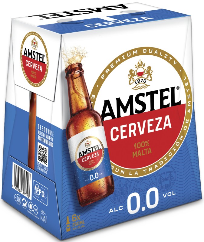 CERVEZA AMSTEL 1/4 S/R 0'0 PK6