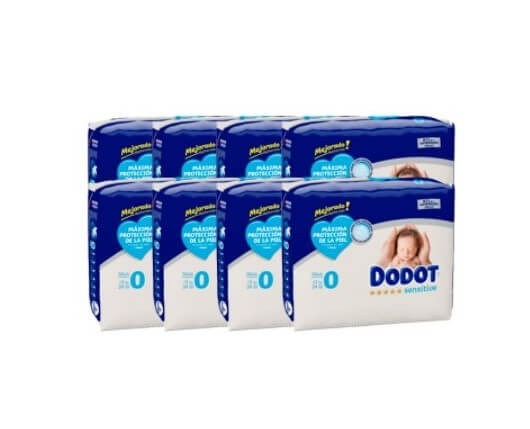 Dodot Sensitive Talla 0 - Pack 192 Pañales