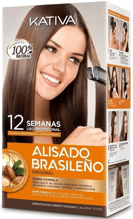 Kativa Keratina Kit Alisado Brasileño Original