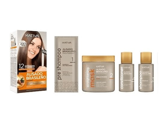 Kativa Keratina Kit Alisado Brasileño Original